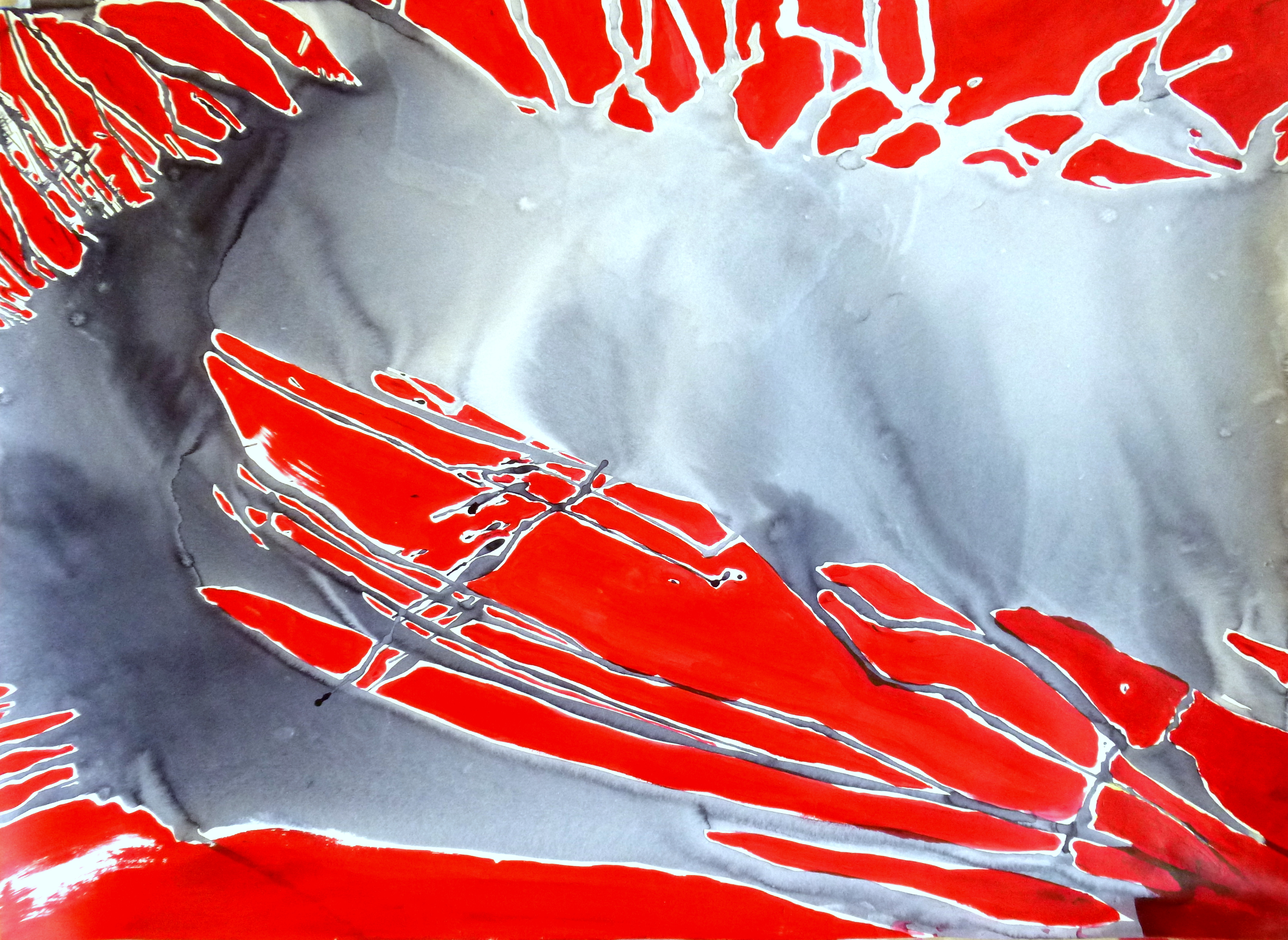 Untitled (Ink and acrylic on paper)